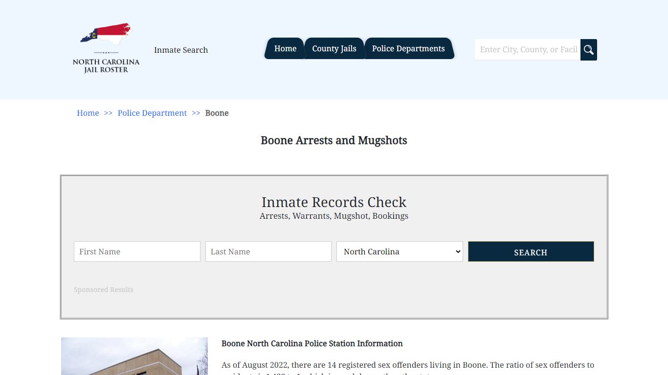 Boone Arrests and Mugshots | North Carolina Jail Roster